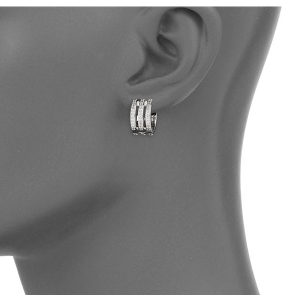 Adriana Orsini Jewelry - ADRIANA ORSINI Cubic Zirconia Huggie Hoop Earrings.